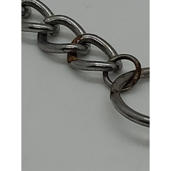 Women's Multi-Strand Necklace Beads & Stones Sliver Tone Adjustable Chain - Picture 10 of 12